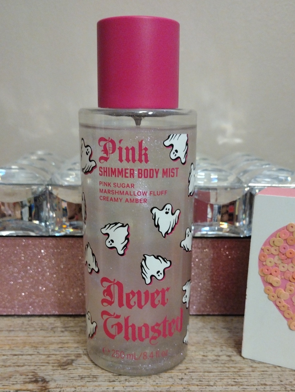 PINK Victoria's Secret Never Ghosted Shimmer Body Mist ✨ 🆕